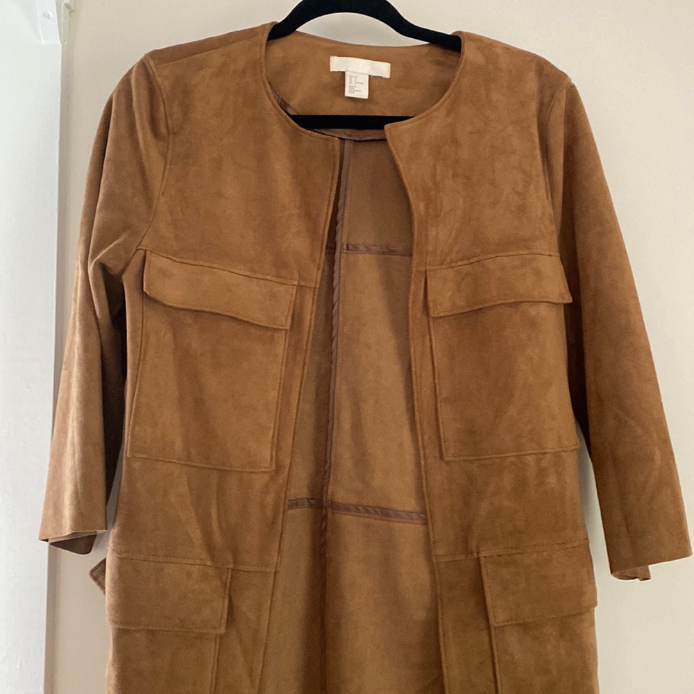 H&M Suede Blazer/Overcoat